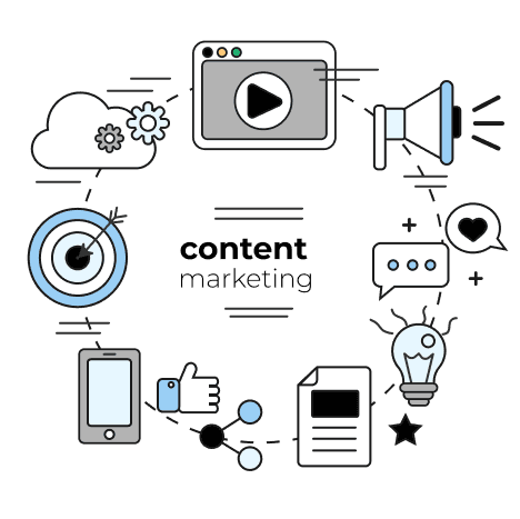 Content Creation Marketing illustration